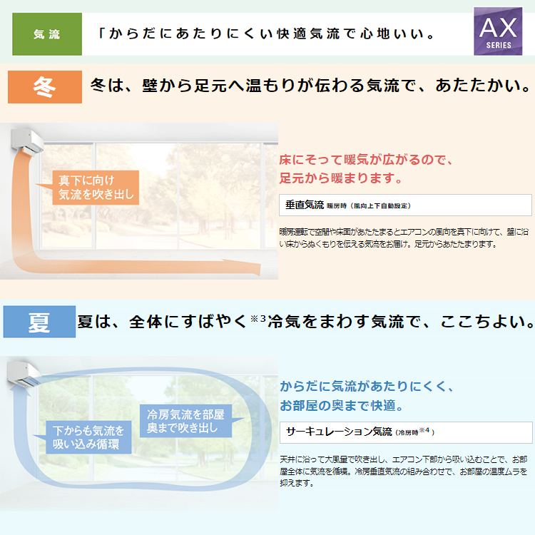 エアコン おもに18畳 ダイキン 2024年 モデル AXシリーズ ベージュ