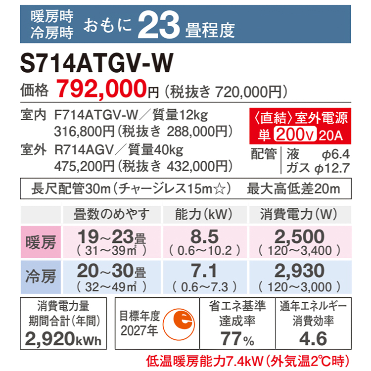 ダイキン 2024 GXシリーズ