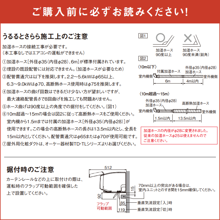 うるさらX エアコン おもに23畳 室外電源タイプ ダイキン うるさら
