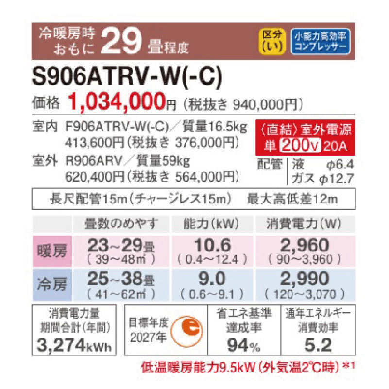 うるさらX エアコン 29畳用 ダイキン 2026年モデル RXシリーズ
