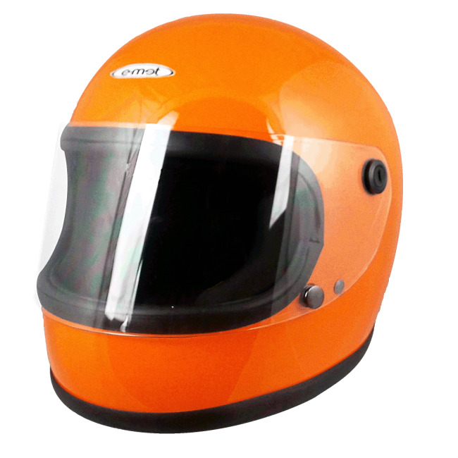 バイク用 フルフェイスヘルメット（色：オレンジ系）｜ヘルメット 