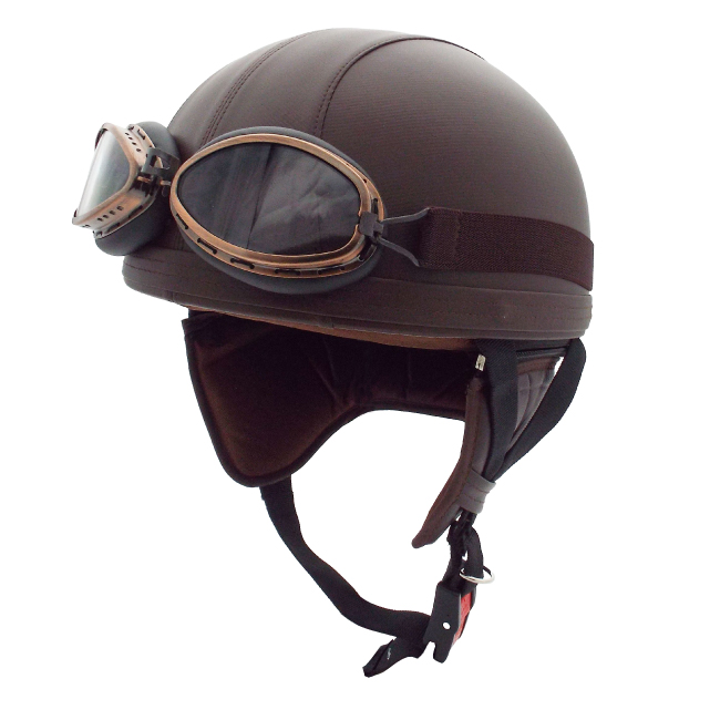 EH-46 レザー バイク ヘルメット ハーフヘルメット ハーフ バイク