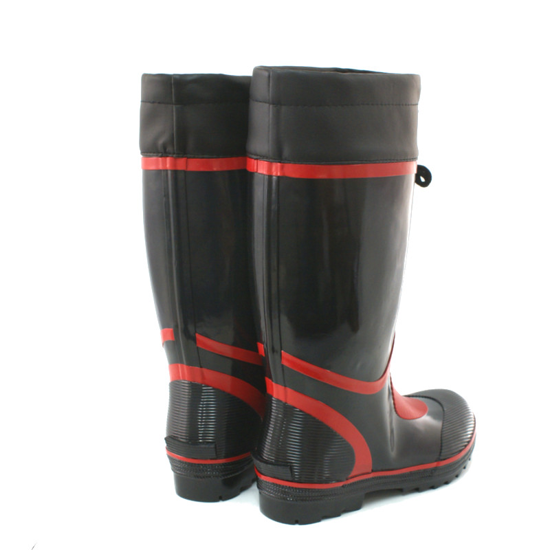 爆買】長靴 プロファイン NR-1000 レインブーツ ブラック/レッド
