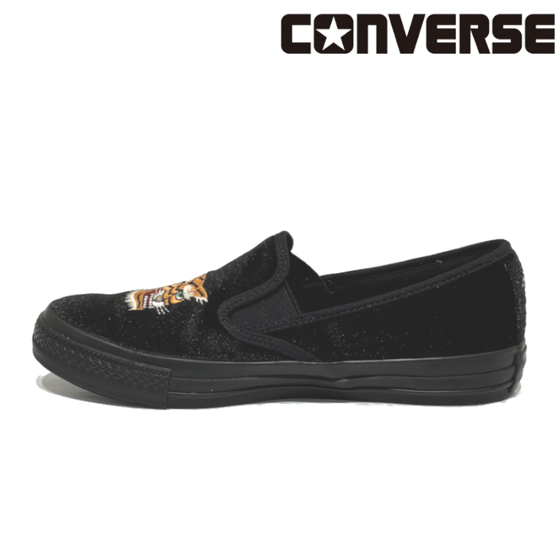 CONVERSE（コンバース） カンフースリッポン トラ刺繍 ベルベット