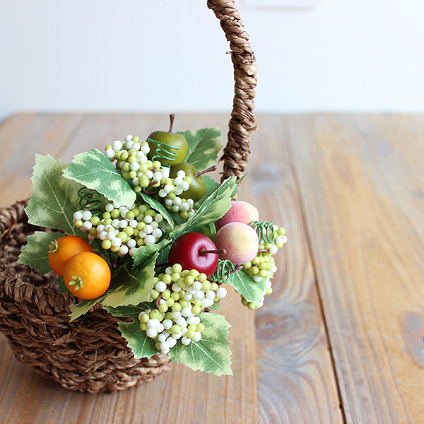 フェイクフルーツアレンジメント フェイクフルーツのミニアレンジ | iichi 日々の暮らしを心地よくする