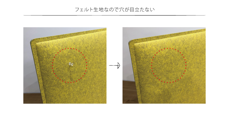 吸音デスクパーテーション