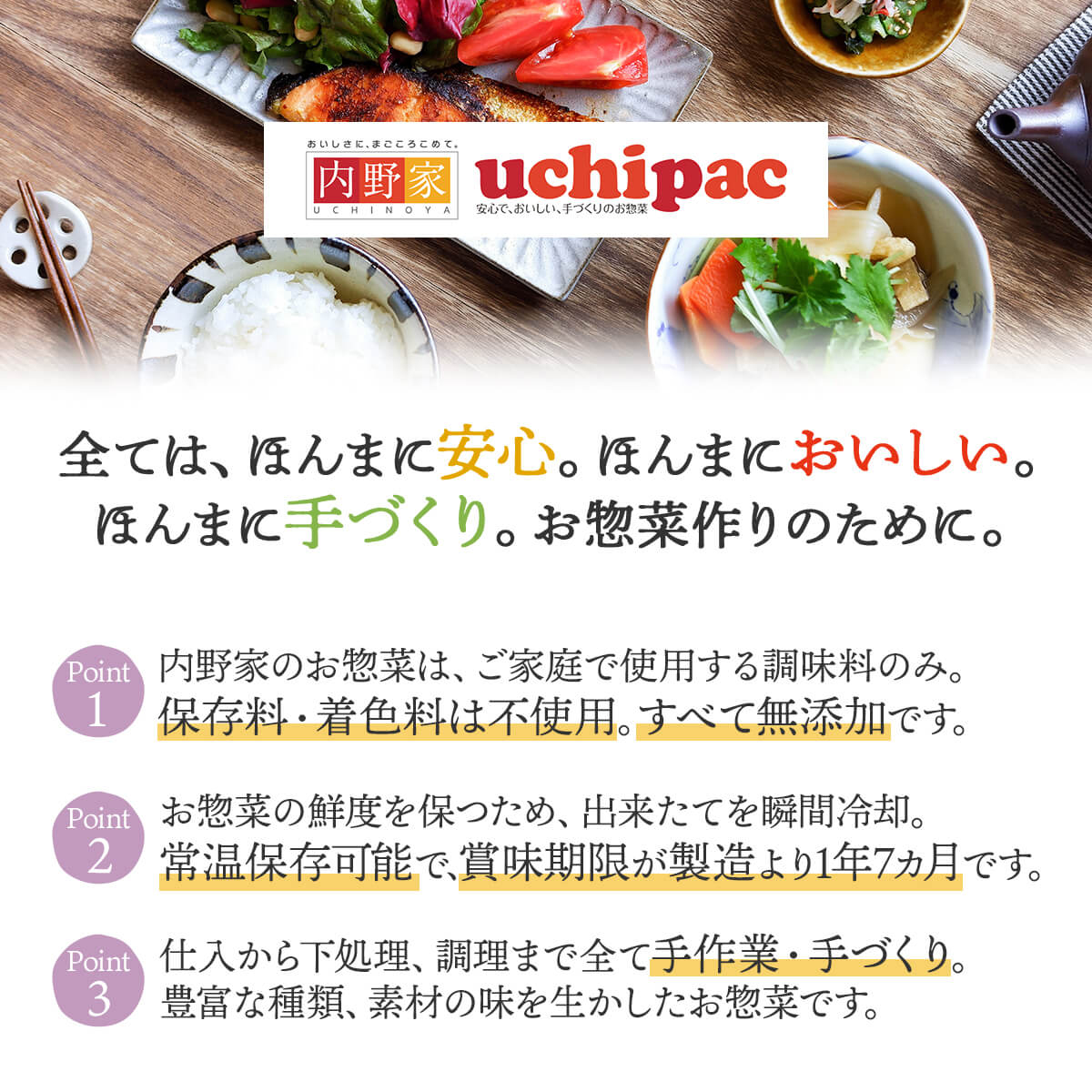 クーポン 配布 レトルト食品 惣菜 おかず uchipac ２７種から 選べる 14食 セット 内野家 常温 お惣菜 肉 魚 野菜 保存食 父の日 2024 内祝い ギフト｜e-monhiroba｜04