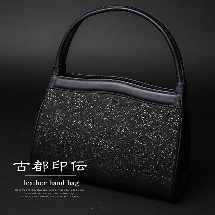 【美品】古都印伝　リュック　ハンドバッグ　2way　黒 楽天市場】【土日限定 最大41倍】 ノベルティ付 印傳屋
