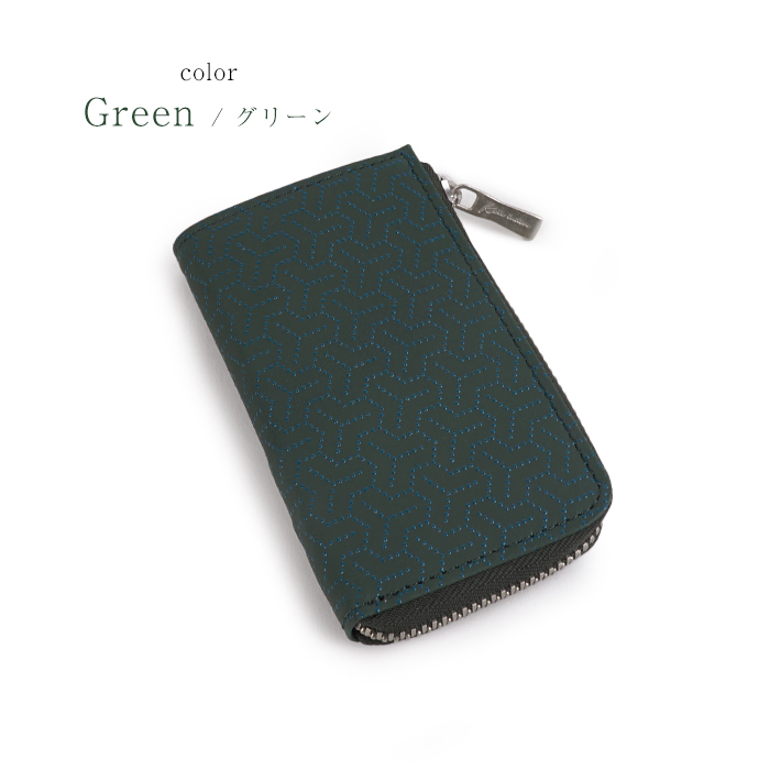 古都印伝 キーケース 鍵 メンズ 紳士 本革 牛革 鹿革 日本製