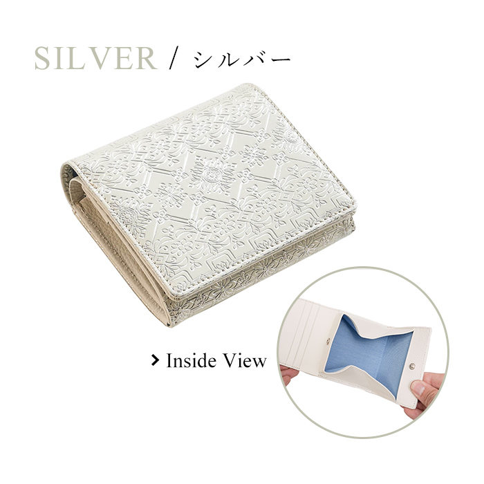 友禅文庫 二つ折り財布 コンパクト財布 BOX型小銭入れ 日本製 手作業
