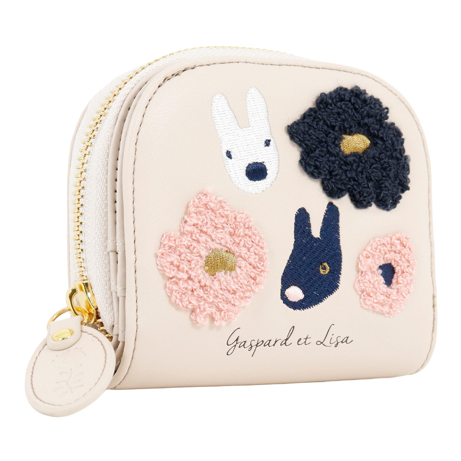 リサとガスパール Gaspard et Lisa 二つ折り財布 ラウンドファスナー
