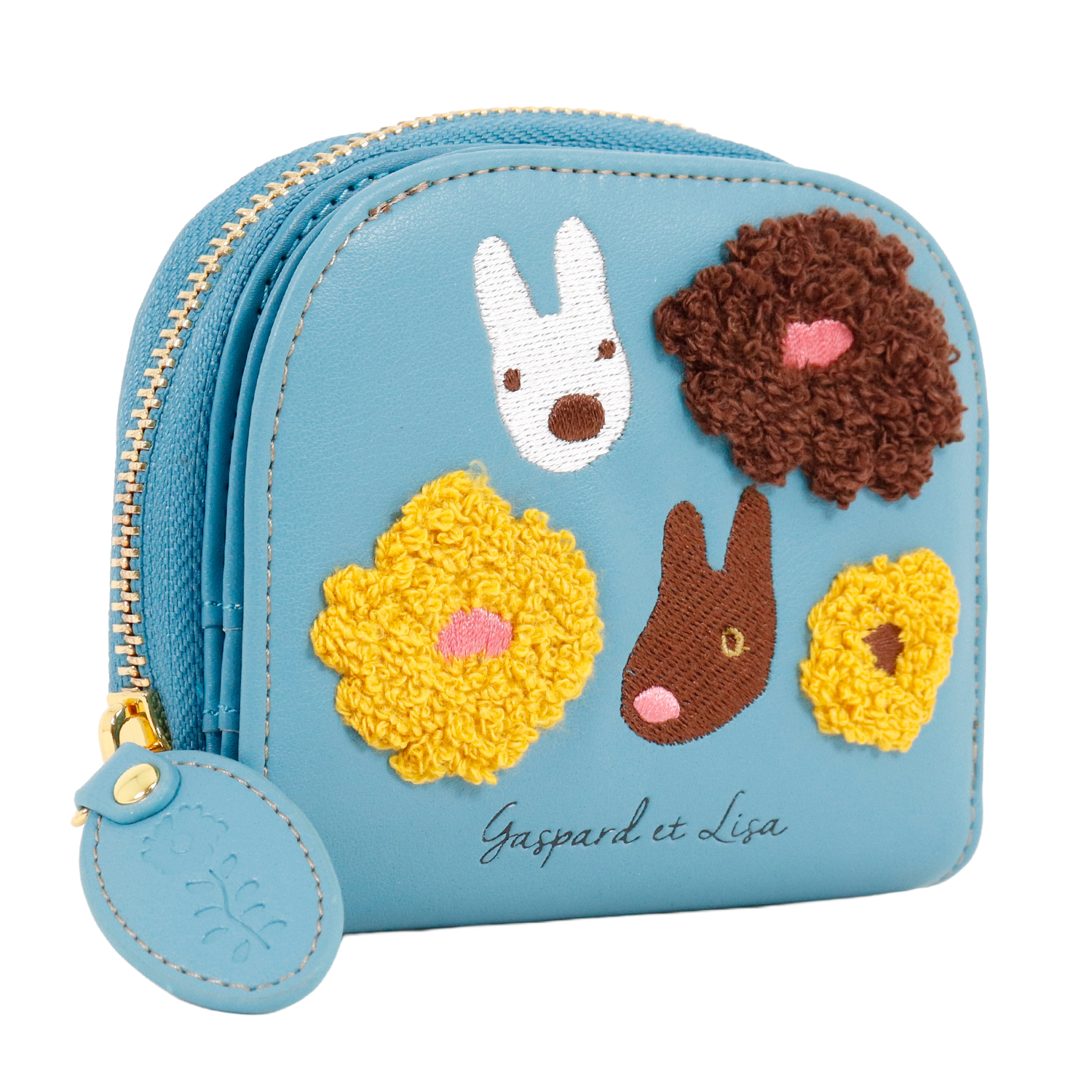 リサとガスパール Gaspard et Lisa 二つ折り財布 ラウンドファスナー