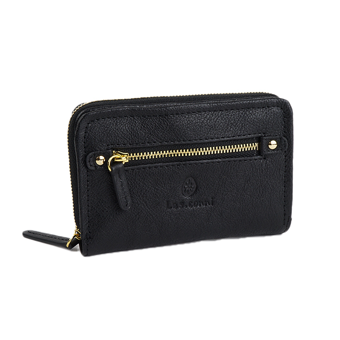 名入れ対象商品】財布 レディース 二つ折り財布 本革 ラウンド