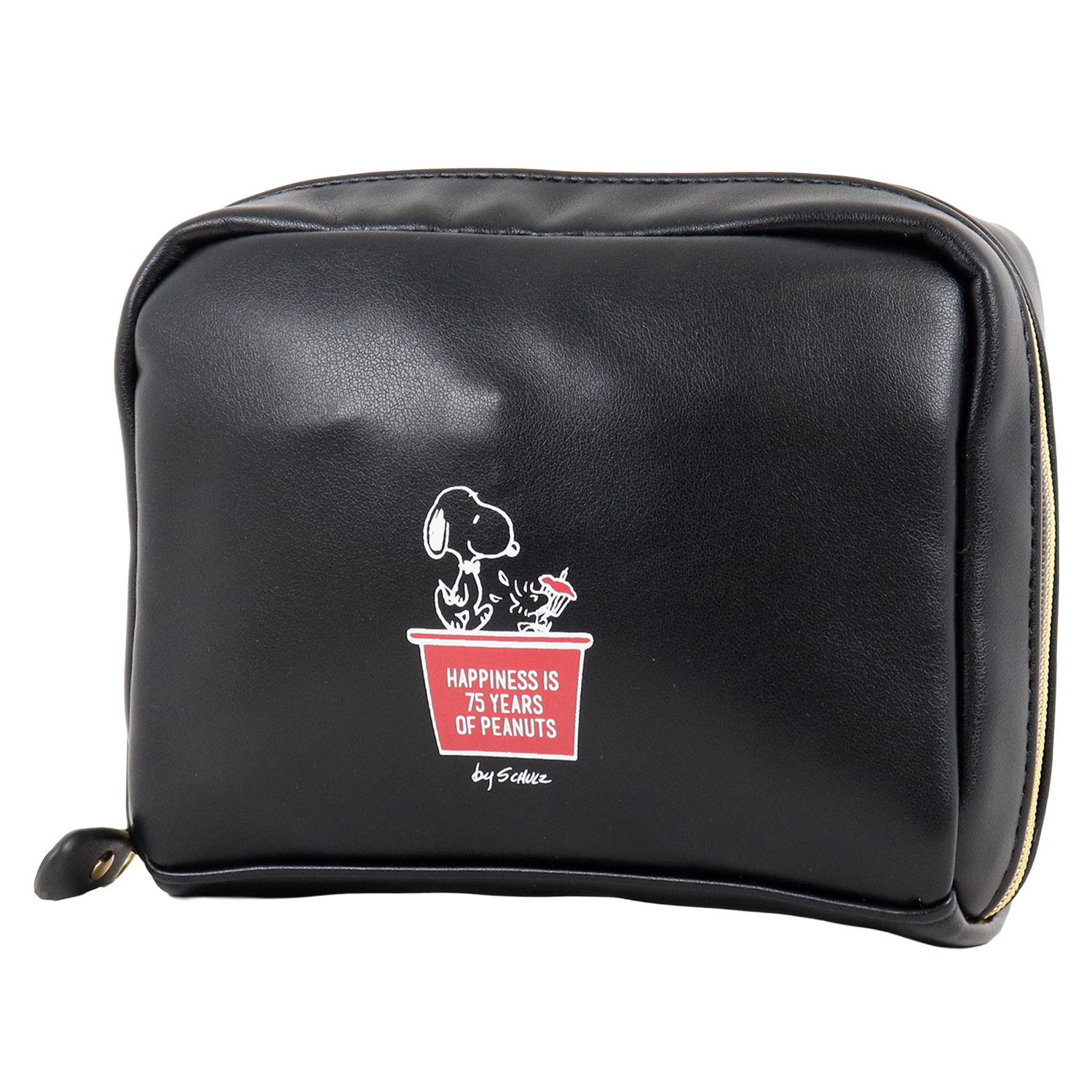 SNOOPY（スヌーピー） ポーチ 化粧ポーチ 75周年デザイン ウッド