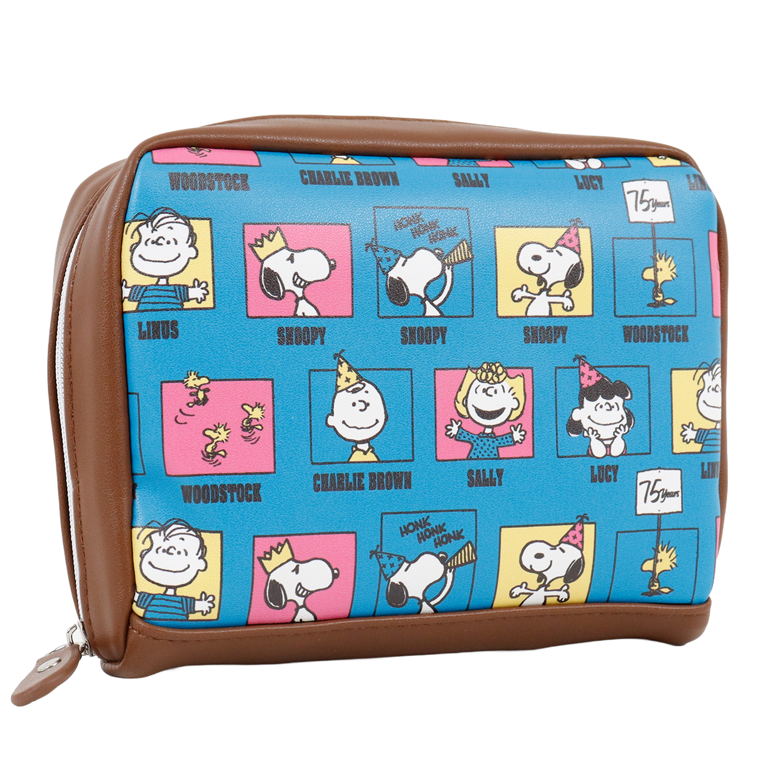 SNOOPY（スヌーピー） ポーチ 化粧ポーチ 75周年デザイン カラフル
