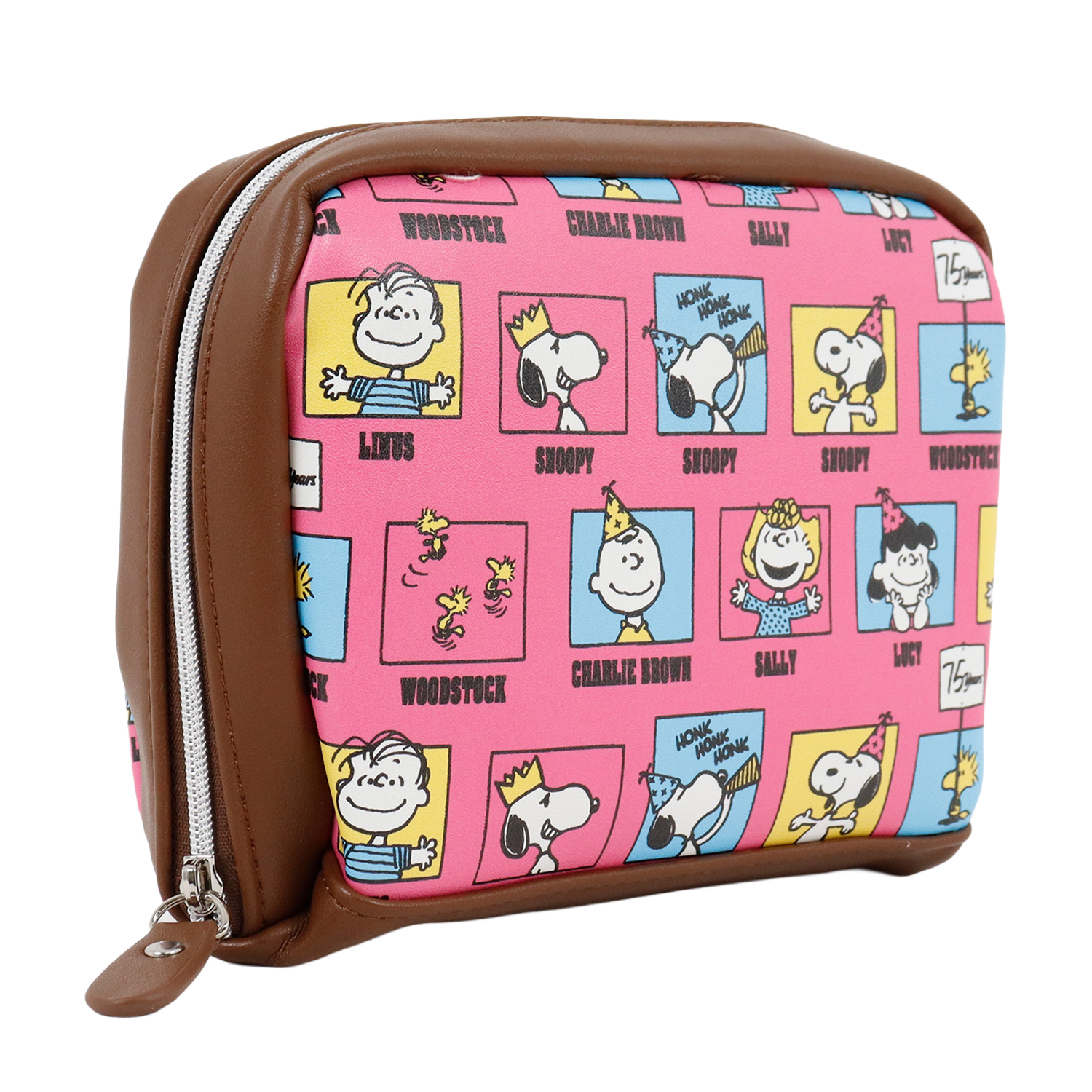 SNOOPY（スヌーピー） ポーチ 化粧ポーチ 75周年デザイン カラフル