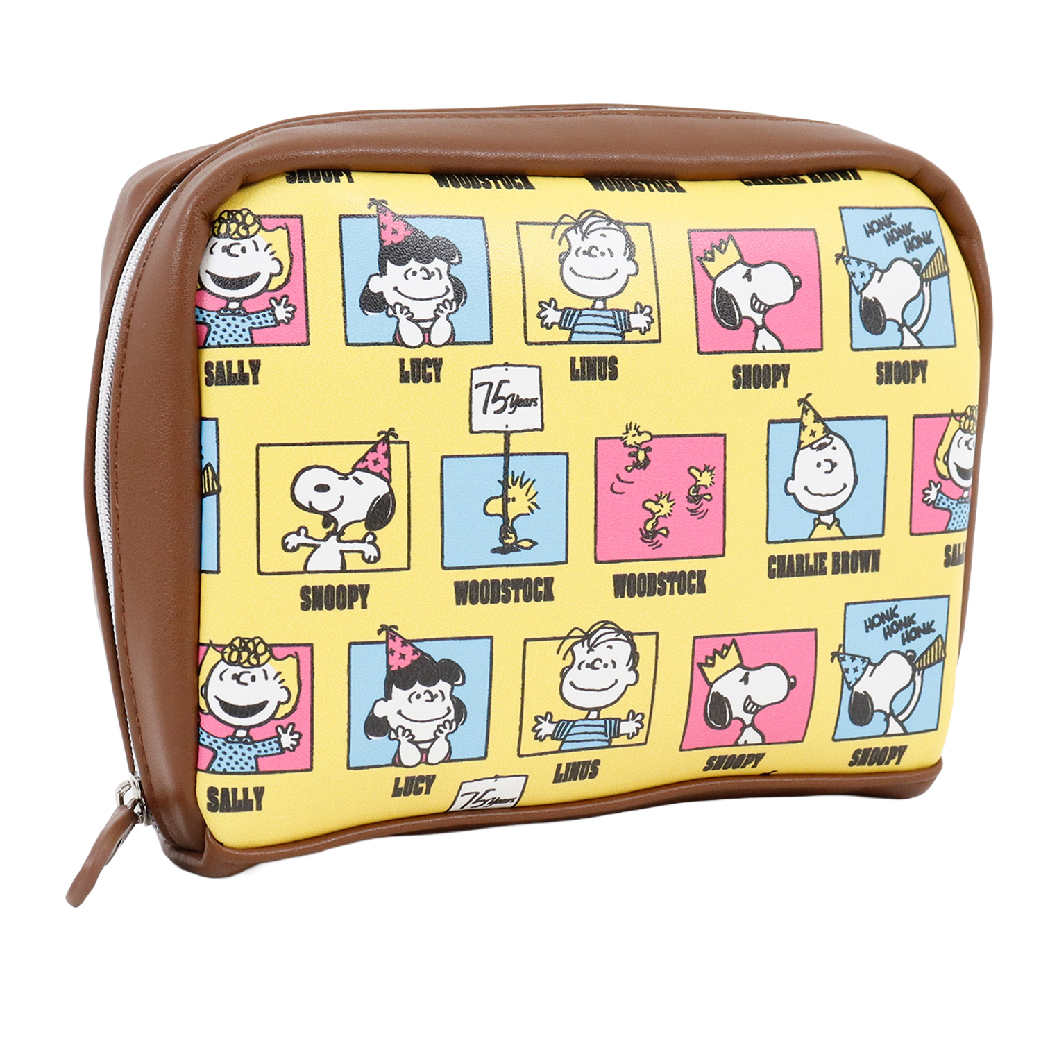 SNOOPY（スヌーピー） ポーチ 化粧ポーチ 75周年デザイン カラフル