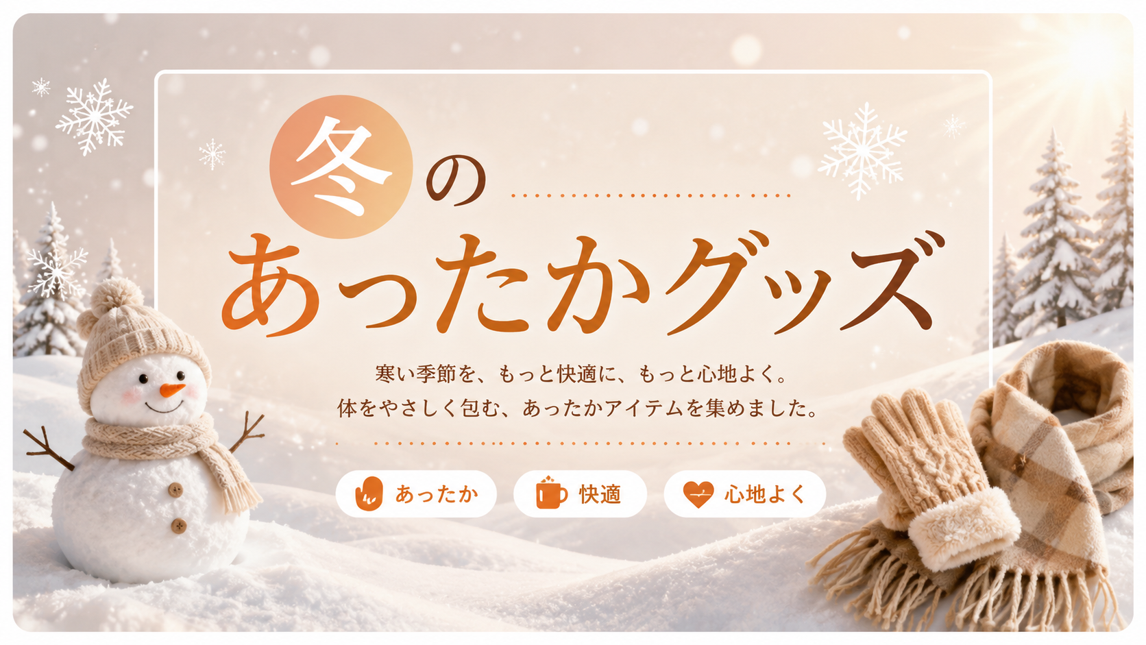 冬のあったかグッズ特集