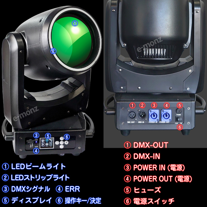 最高の 【 ムービングヘッド ステージライト BML-200W LED 業務用 】 アクセサリ