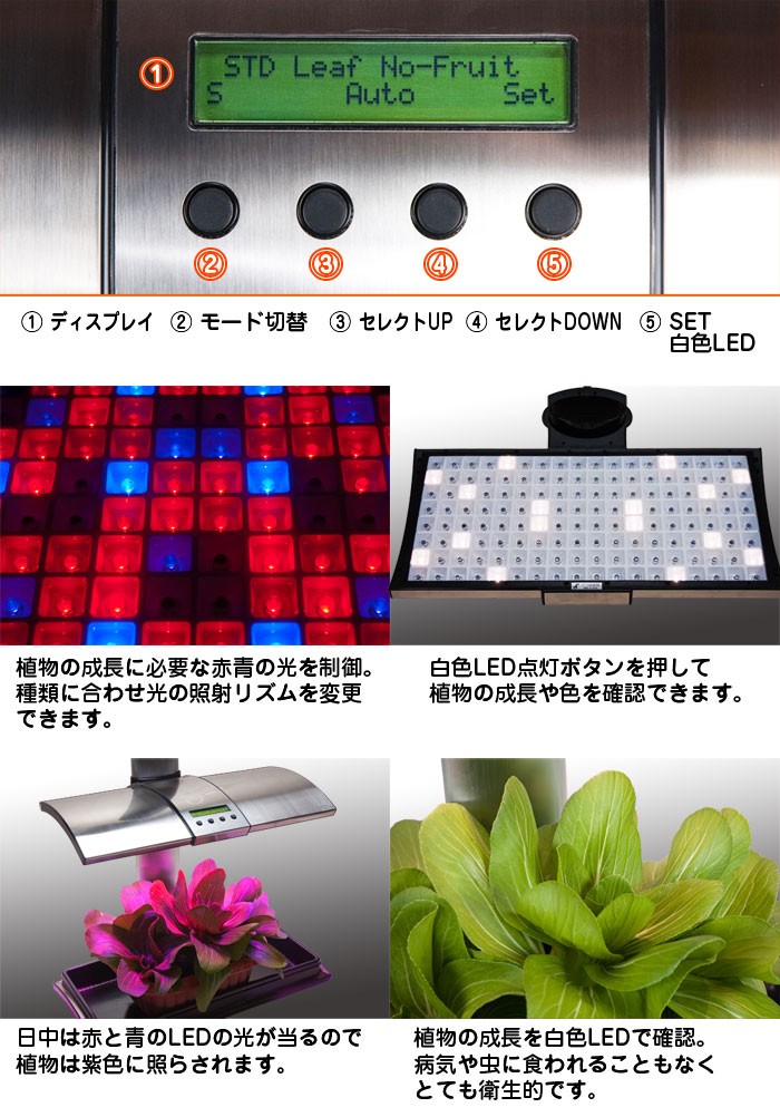 水耕栽培キット 植物育成 LEDライト付 吊下げ用チェーン ワイヤー
