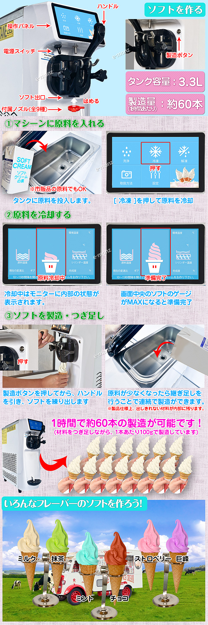 当社製品保証1年！インボイス対応！］ 業務用 ソフトクリーム
