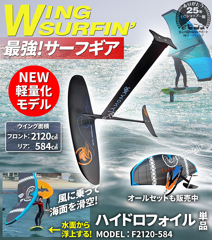 ウイングサーフィン用 ハイドロフォイル 【 F2100-01 2120平方cm 