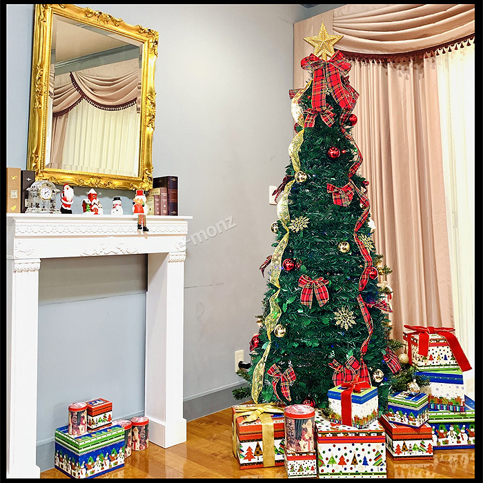 超速組立 クリスマスツリー 【 ワン・ツー・ツリー レッドリボンタイプ