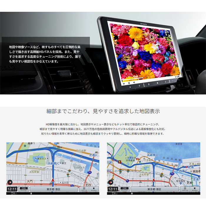 AVIC-RL721 パイオニア カーナビ カロッツェリア 楽ナビ 8V型HD DVD/CD/Bluetooth/SD/地デジ｜e-naviya｜05