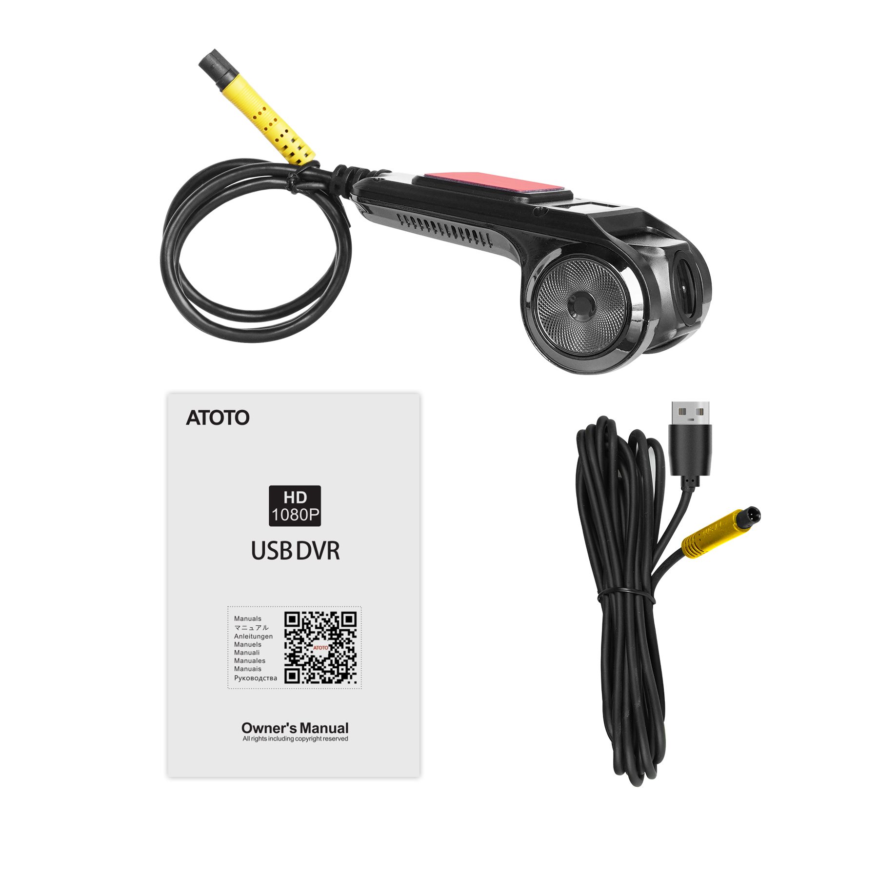 AC-44P2 ATOTO アトト ドライブレコーダー 1080P オンダッシュカメラ