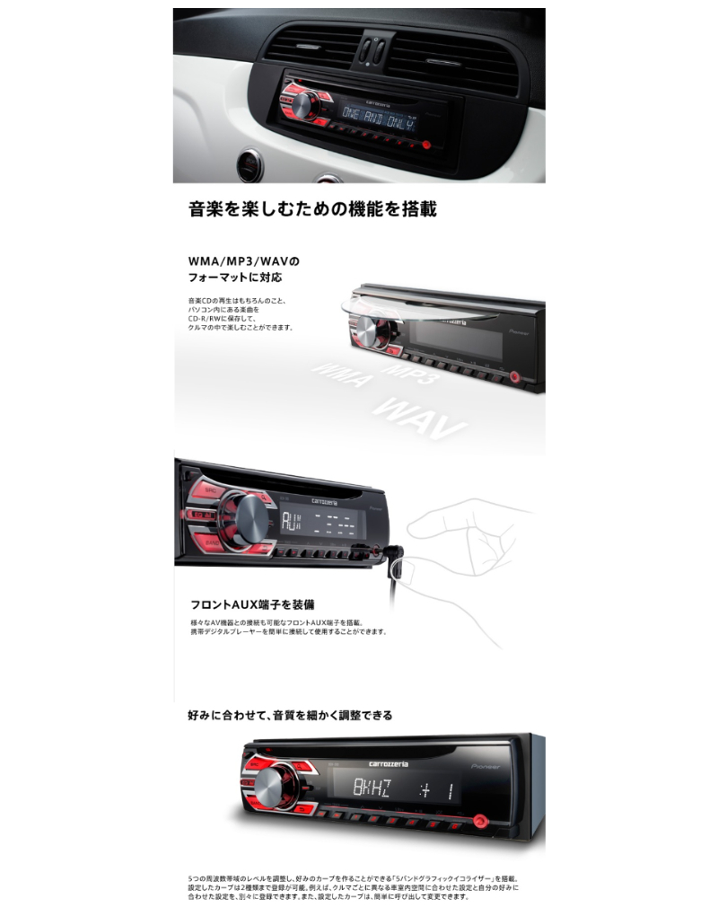 カロッツェリア carrozzeria DEH-380 オーディオ 1DIN CD