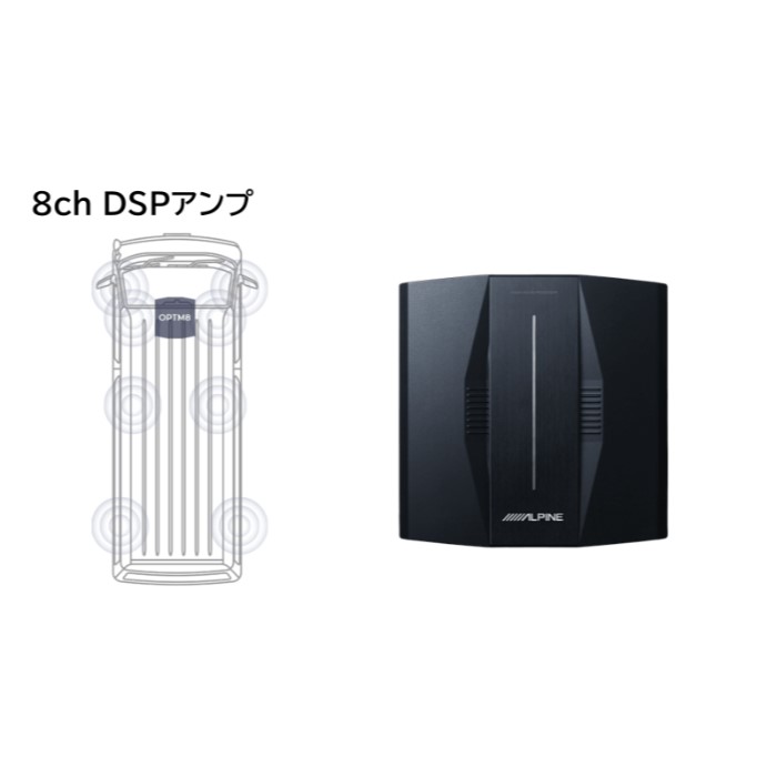 ALPINE アルパイン OPTM8-HI ハイエース専用OPTMサウンドシステム