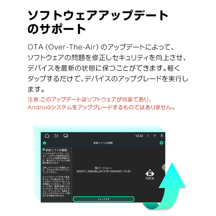 GA2197 EONON 最新アンドロイド13 ディスプレイオーディオ 10.1インチ