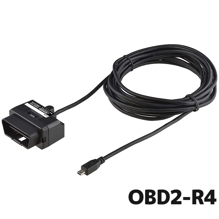 コムテック レーダー探知機用OBD2接続アダプター(4m) OBD2-R4 メーター機能 電源供給