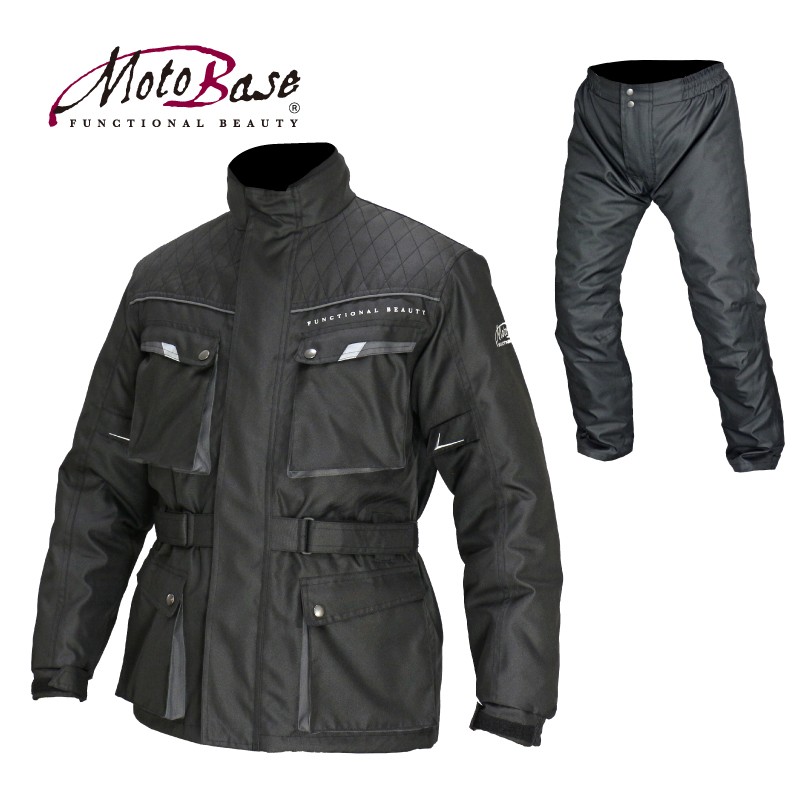 【在庫有】【送料無料】モトベース（MOTO BASE）秋冬モデル 防寒・防水・ウインターライドツーリングスーツ(ウインタージャケット＆オーバーパンツ)/MBWS-01 | モトベース | 01