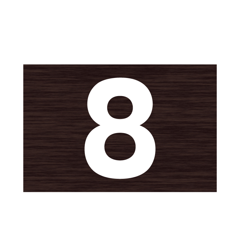 駐車場 アルミ角柱付き番号プレート H165×W250mm 支柱色：ブラック・ブロンズ / 支柱付き駐車場番号 支柱付きプレート 月極駐車場 店舗駐車場 砂利 土 | ブランド登録なし | 04