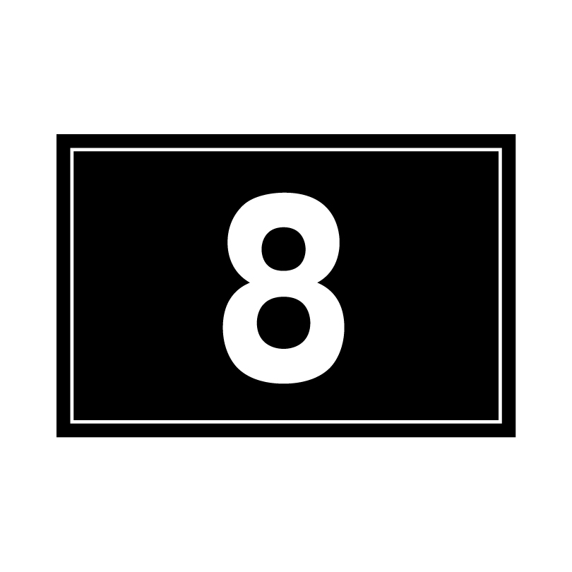 駐車場 アルミ角柱付き番号プレート H165×W250mm 支柱色：ブラック・ブロンズ / 支柱付き駐車場番号 支柱付きプレート 月極駐車場 店舗駐車場 砂利 土 | ブランド登録なし | 01