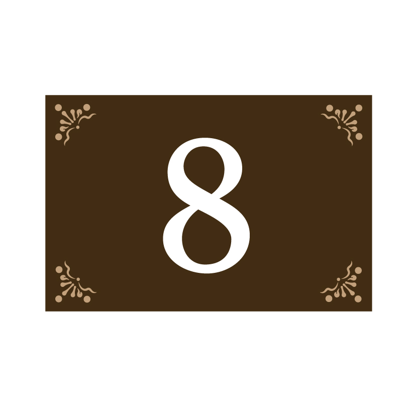 駐車場 アルミ角柱付き番号プレート H165×W250mm 支柱色：ブラック・ブロンズ / 支柱付き駐車場番号 支柱付きプレート 月極駐車場 店舗駐車場 砂利 土 | ブランド登録なし | 03