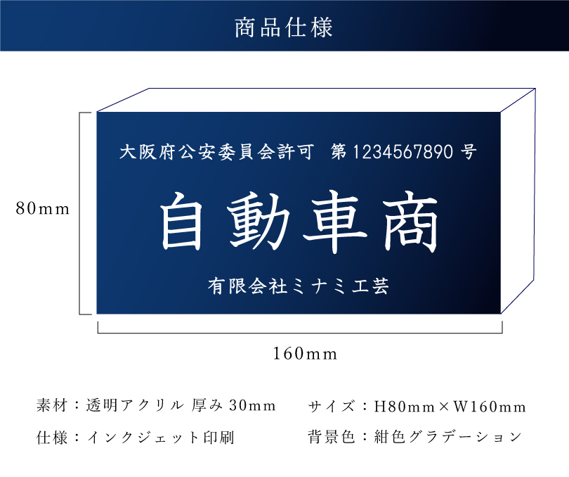 古物商プレート