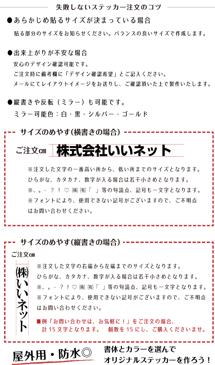 オリジナル車ステッカー