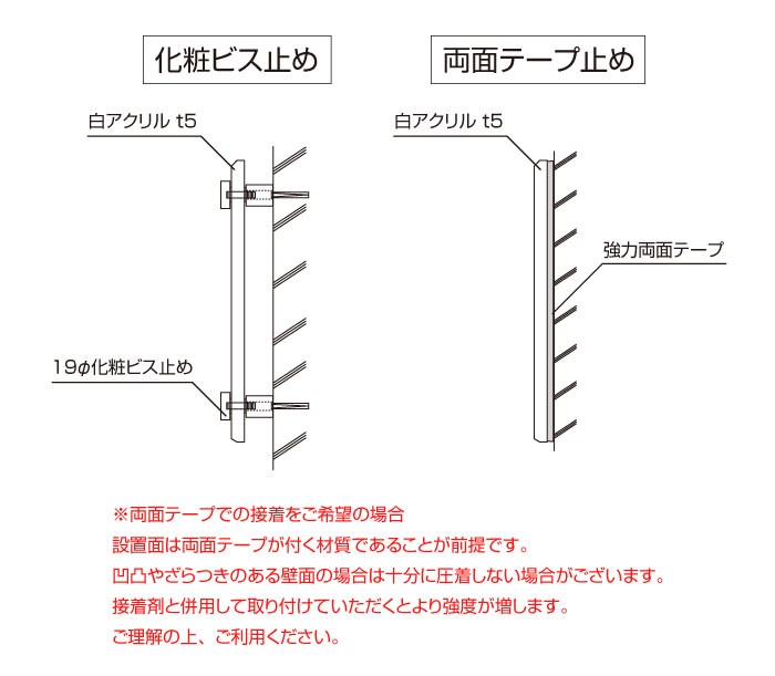 アクリルの看板 仕様図面