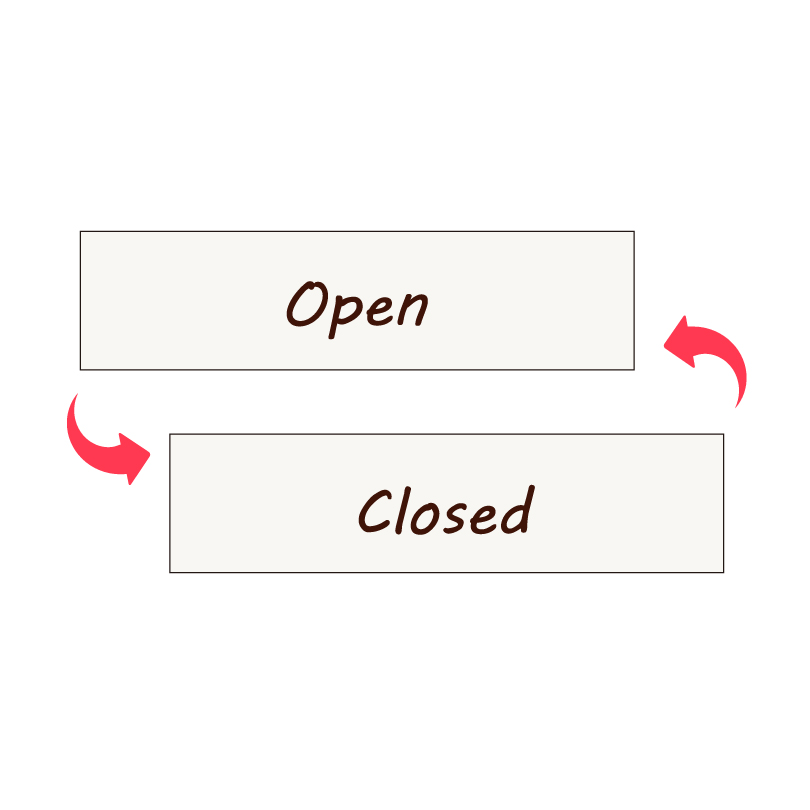 オープンクローズ看板 OPEN CLOSED ２面表示 木目調 オープンクローズサイン カフェ 飲食店 レストラン おしゃれ slendsign-cut02 | ブランド登録なし | 01