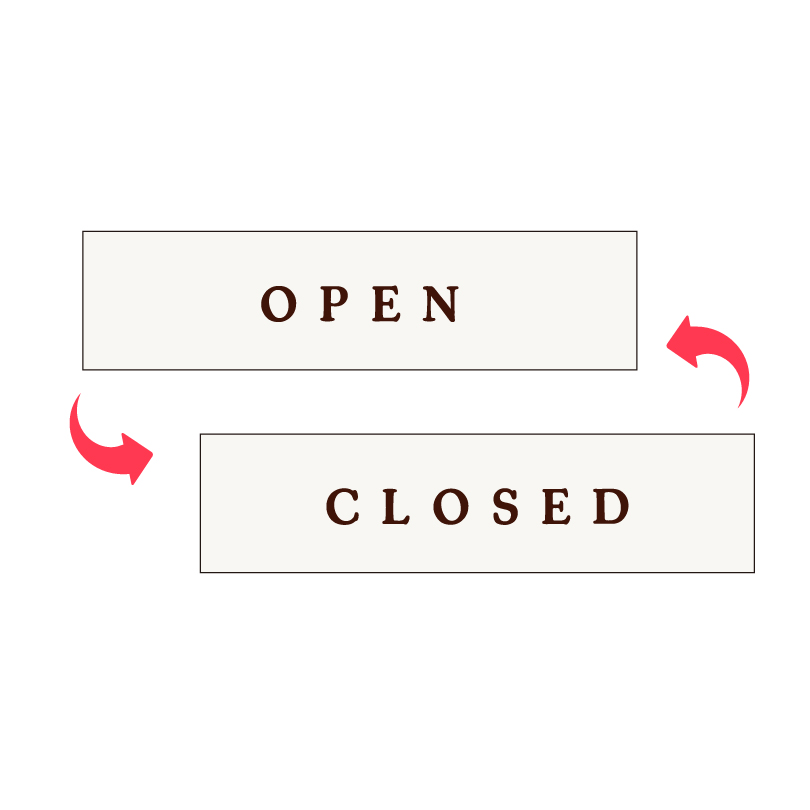 オープンクローズ看板 OPEN CLOSED ２面表示 木目調 オープンクローズサイン カフェ 飲食店 レストラン おしゃれ slendsign-cut02 | ブランド登録なし | 02
