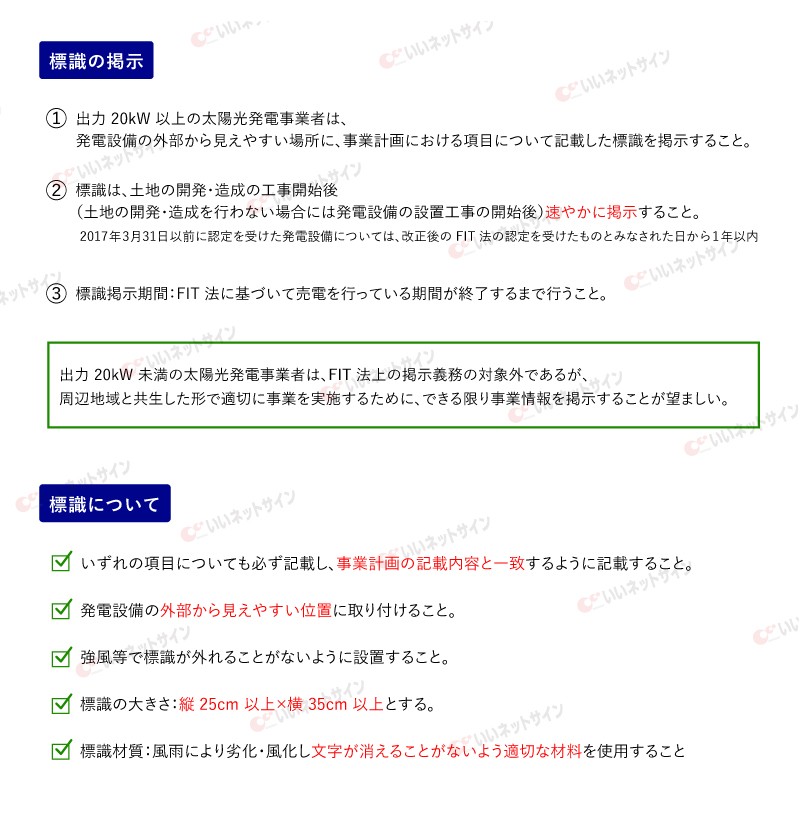 太陽光発電標識