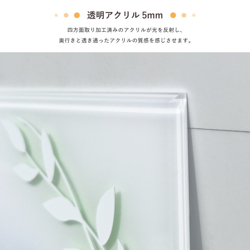 トイレアクリルプレート H200×W200×t5mm 透明アクリル バウンスシート