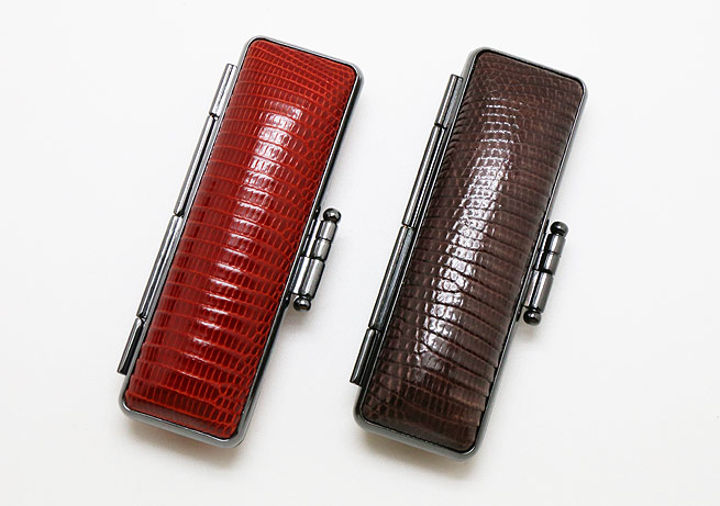 トカゲ革印鑑ケース 10.5−12.0ミリ用 個人用印鑑ケース 印鑑ケース