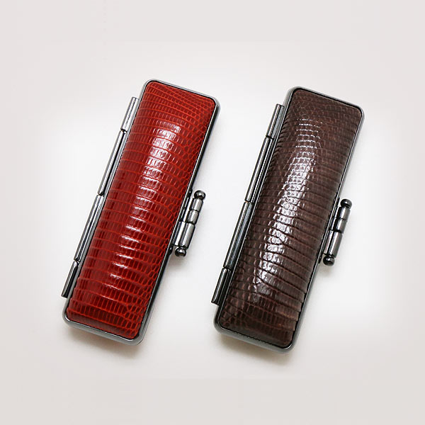 トカゲ革印鑑ケース 10.5−12.0ミリ用 個人用印鑑ケース 印鑑ケース