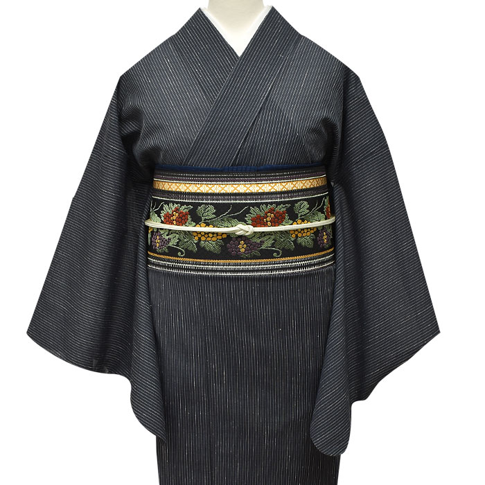 新品 夏物 博多帯 羅織 八寸名古屋帯 内閣総理大臣賞 葡萄唐草柄白地 仕立代込 e-obiya_20569