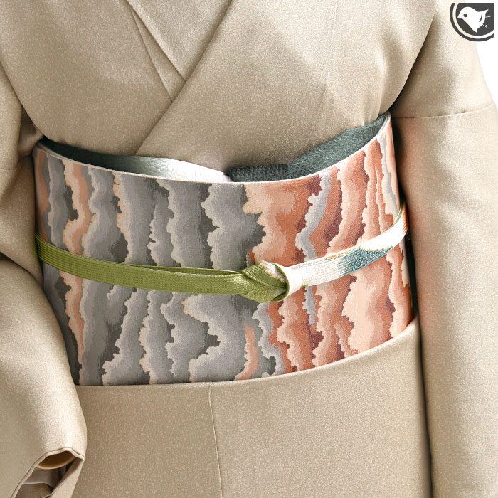 袋帯 佐賀錦 福絖織物 伝統工芸士 上石辰男 しょうは織 全通雲海文