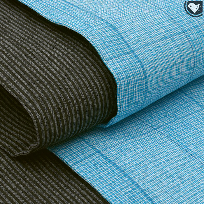 帯専門店おびや 半幅帯 本麻 近江ちぢみ 切りばめ（広幅/長尺） 【帯