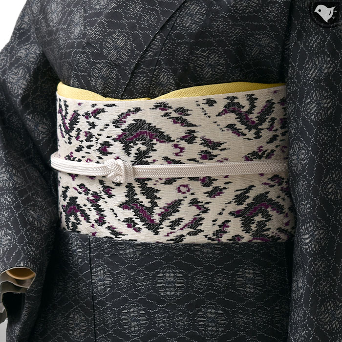 鹿子井山田　西陣織 正絹 九寸名古屋帯 西陣織 鹿子井山田 謹製 太子間道 九寸 名古屋帯 正絹 日本製